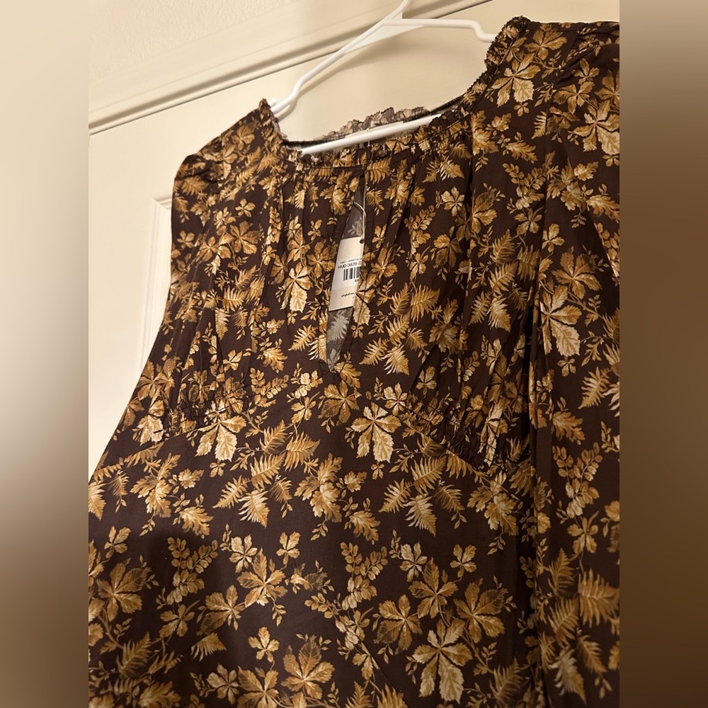 DOEN Ginetta Dress Fern Grove Floral - Picture 7 of 7